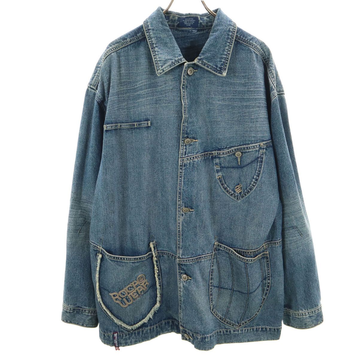 ROCAWEAR ロカウェア デニムジャケット メンズ 古着 - メルカリ