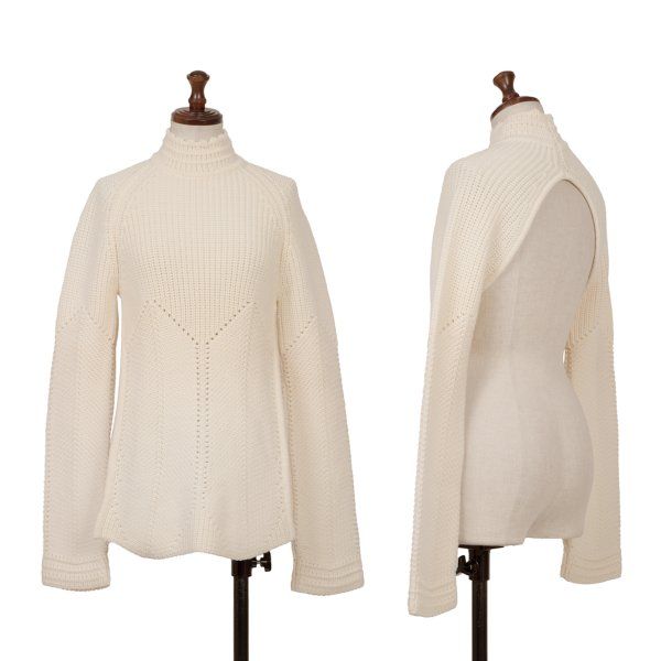 アレキサンダーマックイーンAlexander McQUEEN デザイン編み背中空き 