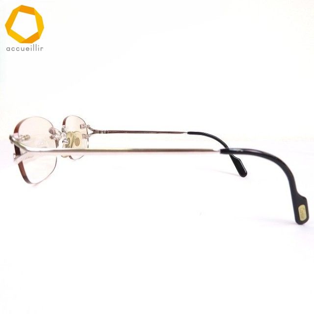 ふち なし cartier 眼鏡 ファッション小物 Cartier カルティエ