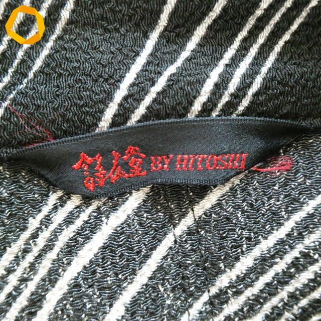 ジャケット・アウター #a 詩仙堂 ヒトシタムラ コート 黒 グレー系 波 
