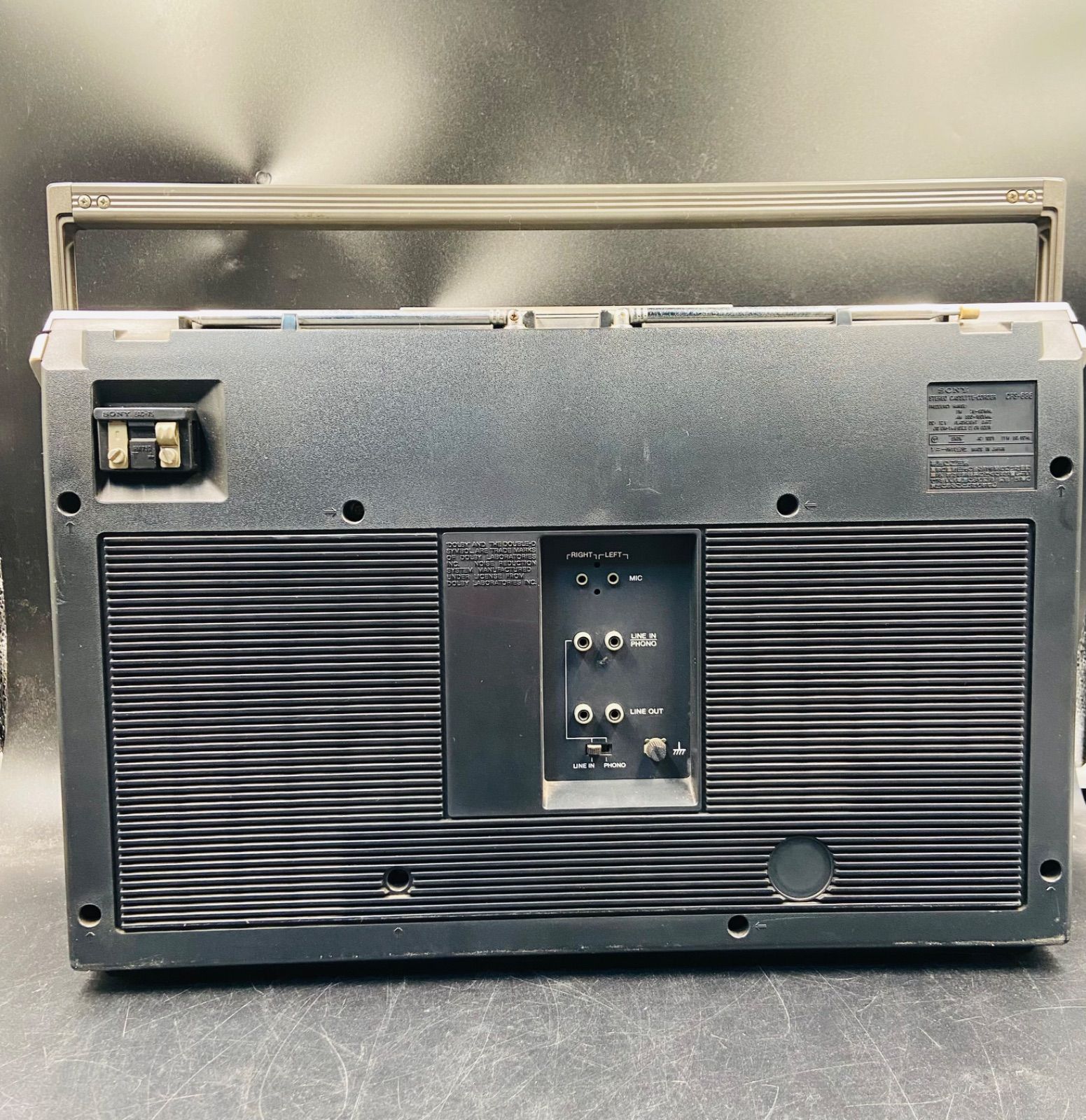 昭和レトロ ラジカセ SONY CFS-686 FM/AM ステレオラジカセ ジャンク