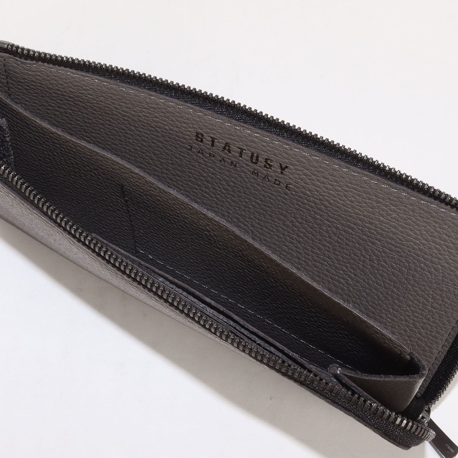 新品】STATUSY ステータシー 財布 | レザー コンパクト L字ジップ