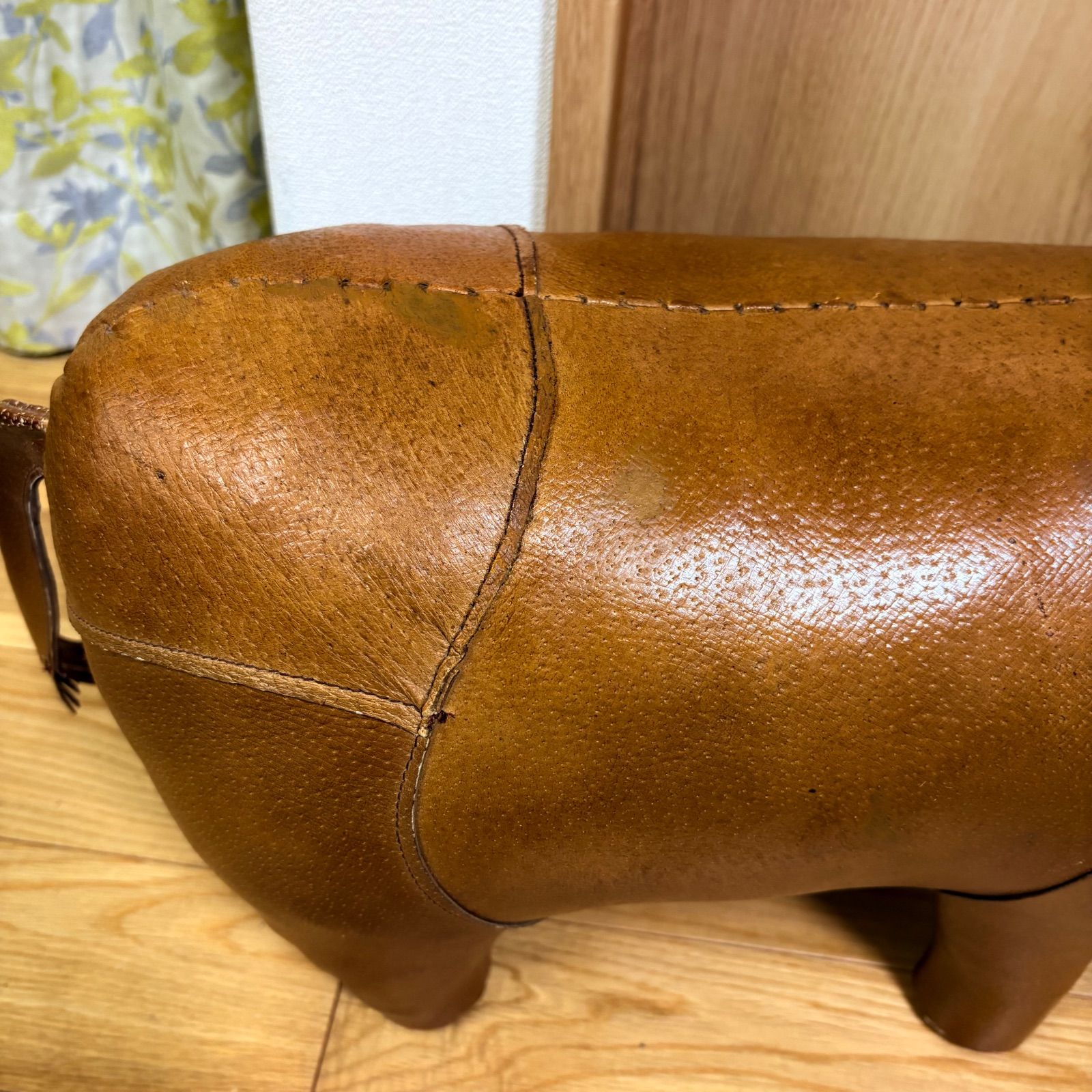 オマーサ OMERSA ヴィンテージ サイ 本革 フットスツール オメルサ