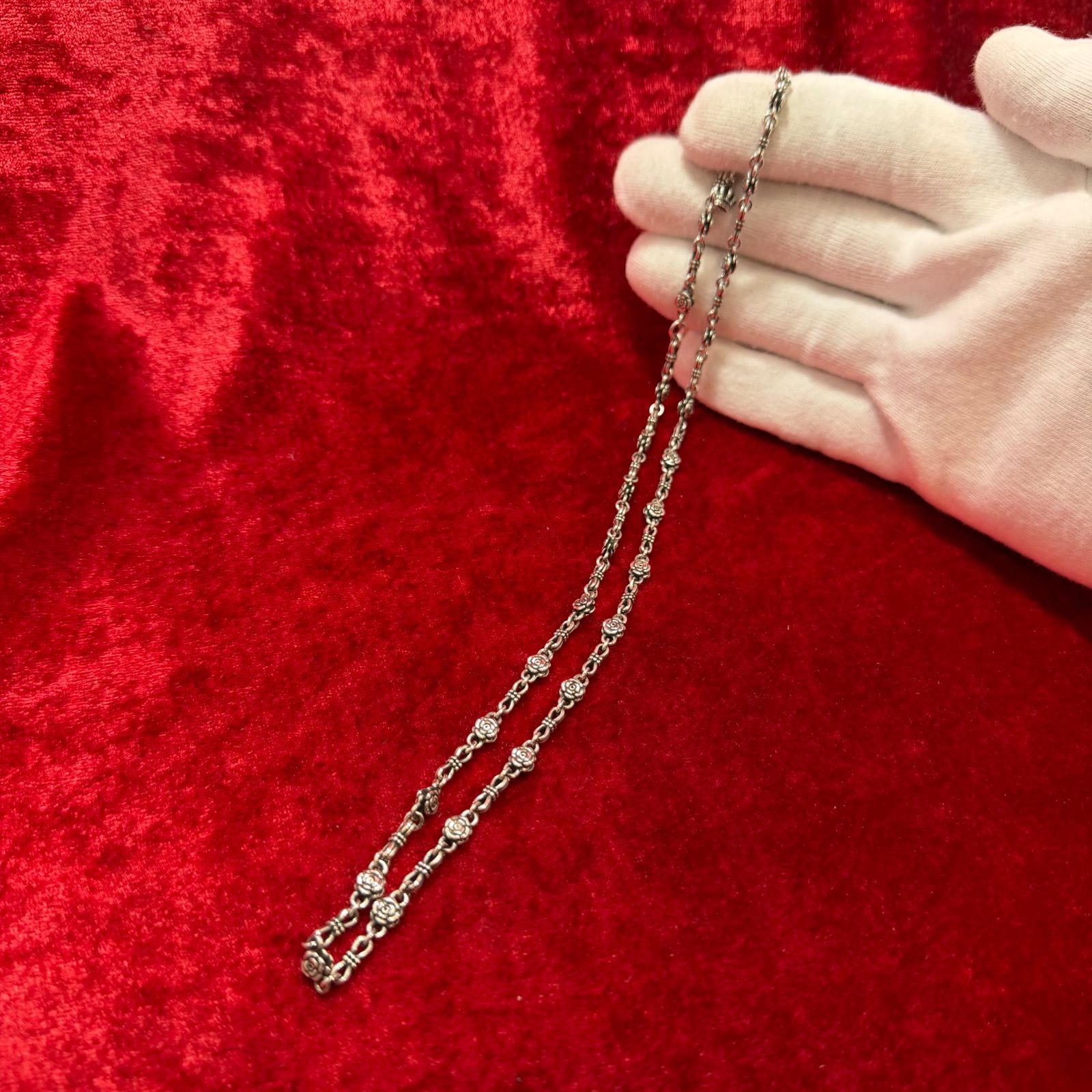 美品ネックレス BOHEMIAN 21.9gx50cm ジャスティンデイビス/Justin 