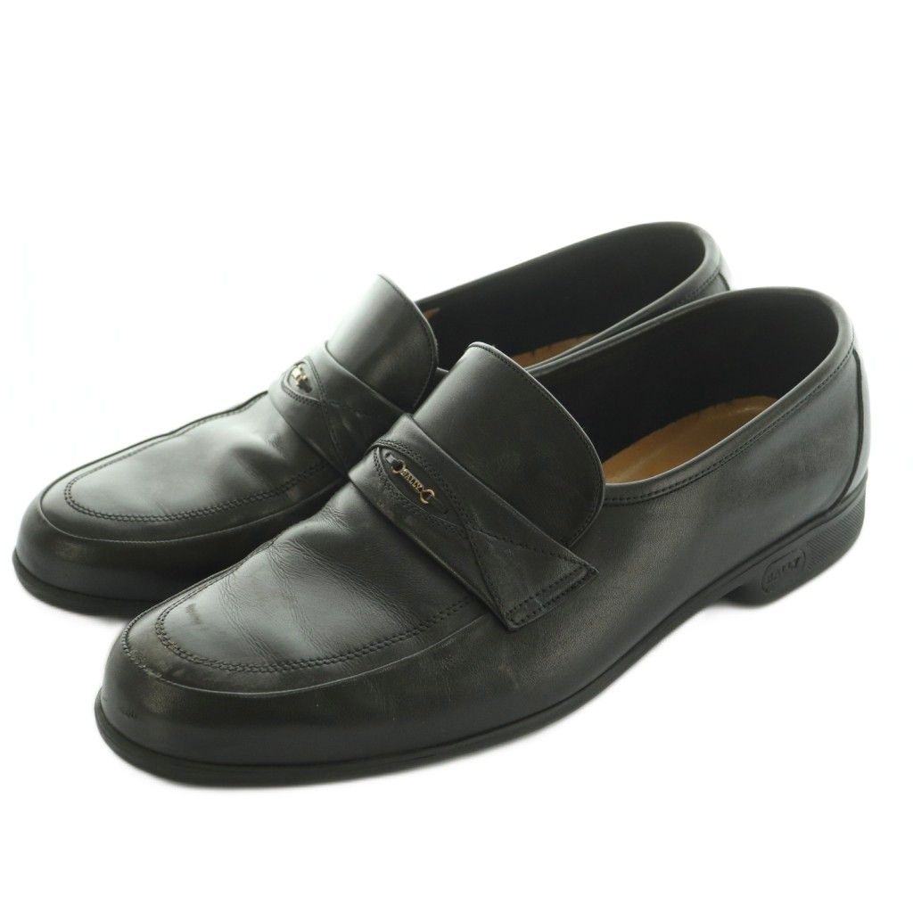 バリー BALLY ローファー モカシン レザー 6E 24.0-24.5cm 黒 /MI