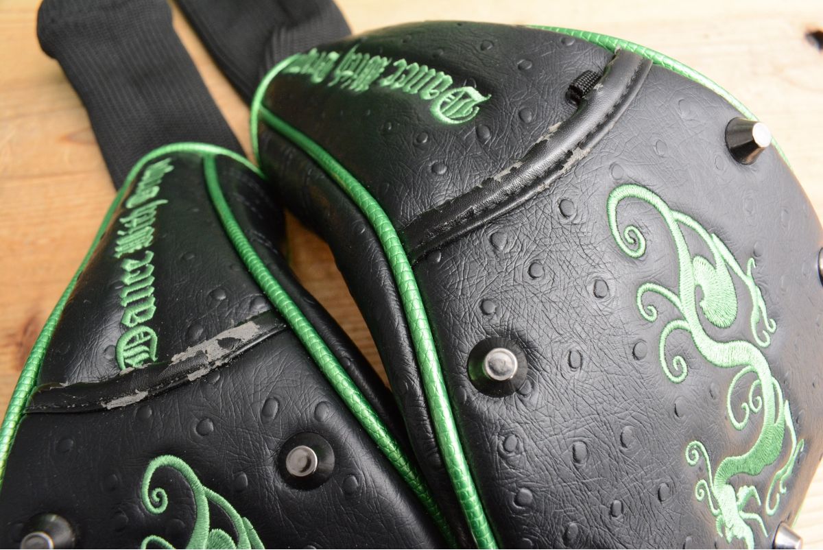 豪華3点セット】ダンスウィズドラゴン メンズ カート式キャディバッグ