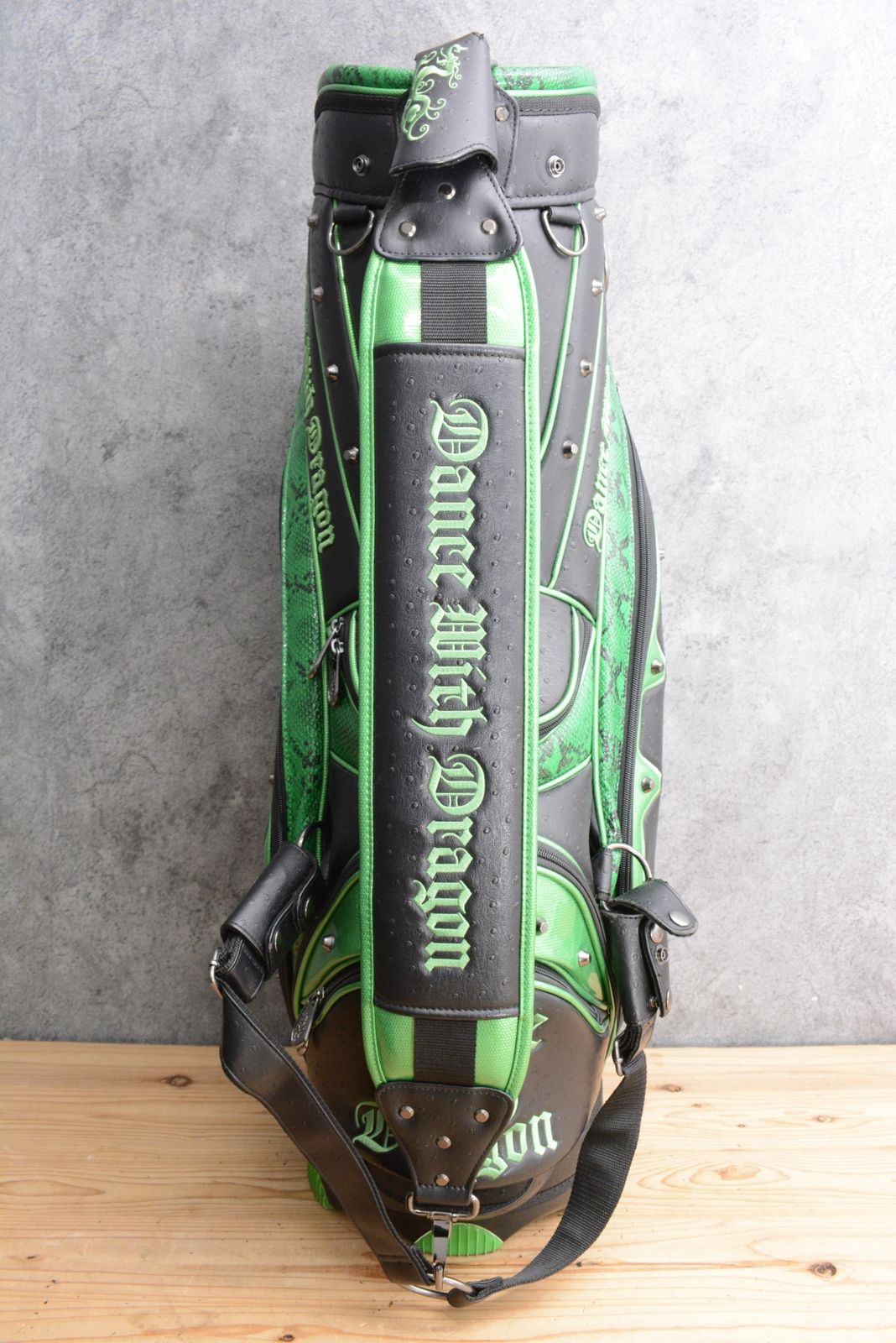 豪華3点セット】ダンスウィズドラゴン メンズ カート式キャディバッグ