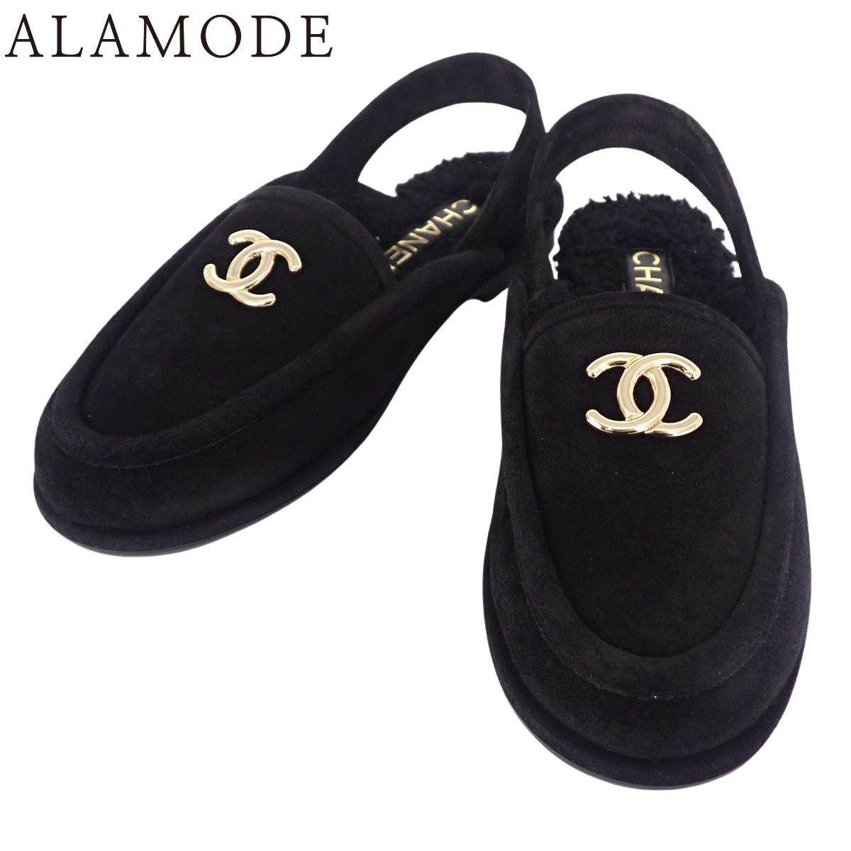 CHANEL(シャネル) ムートンスリングバック サンダル サンダル/ミュール