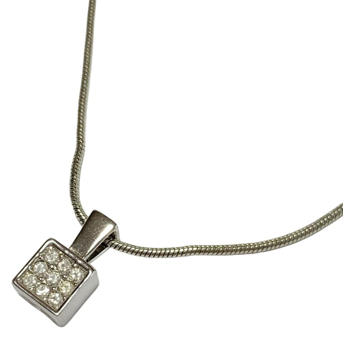 SWAROVSKI(スワロフスキー) ネックレス - シルバー×クリア - メルカリ