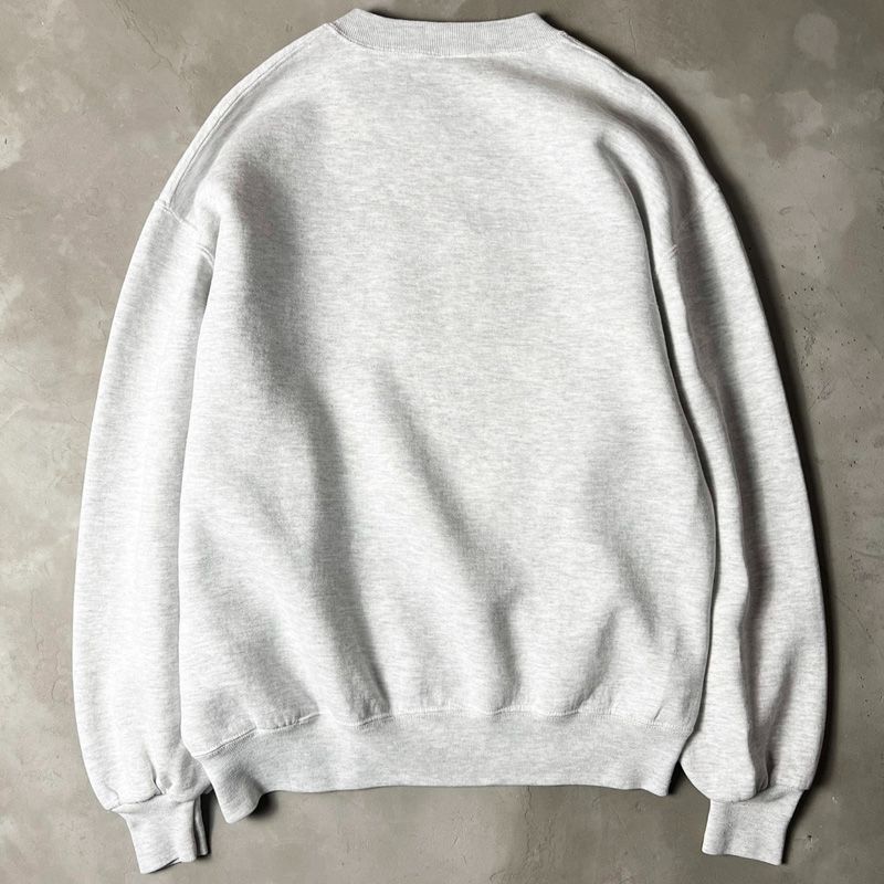 90s USA製 RUSSELL 2段 カレッジ 刺繍 スウェット トレーナー L / 90 