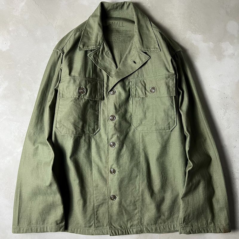最初期 50s 51年製 US ARMY 米軍実物 OG-107 コットン サテン