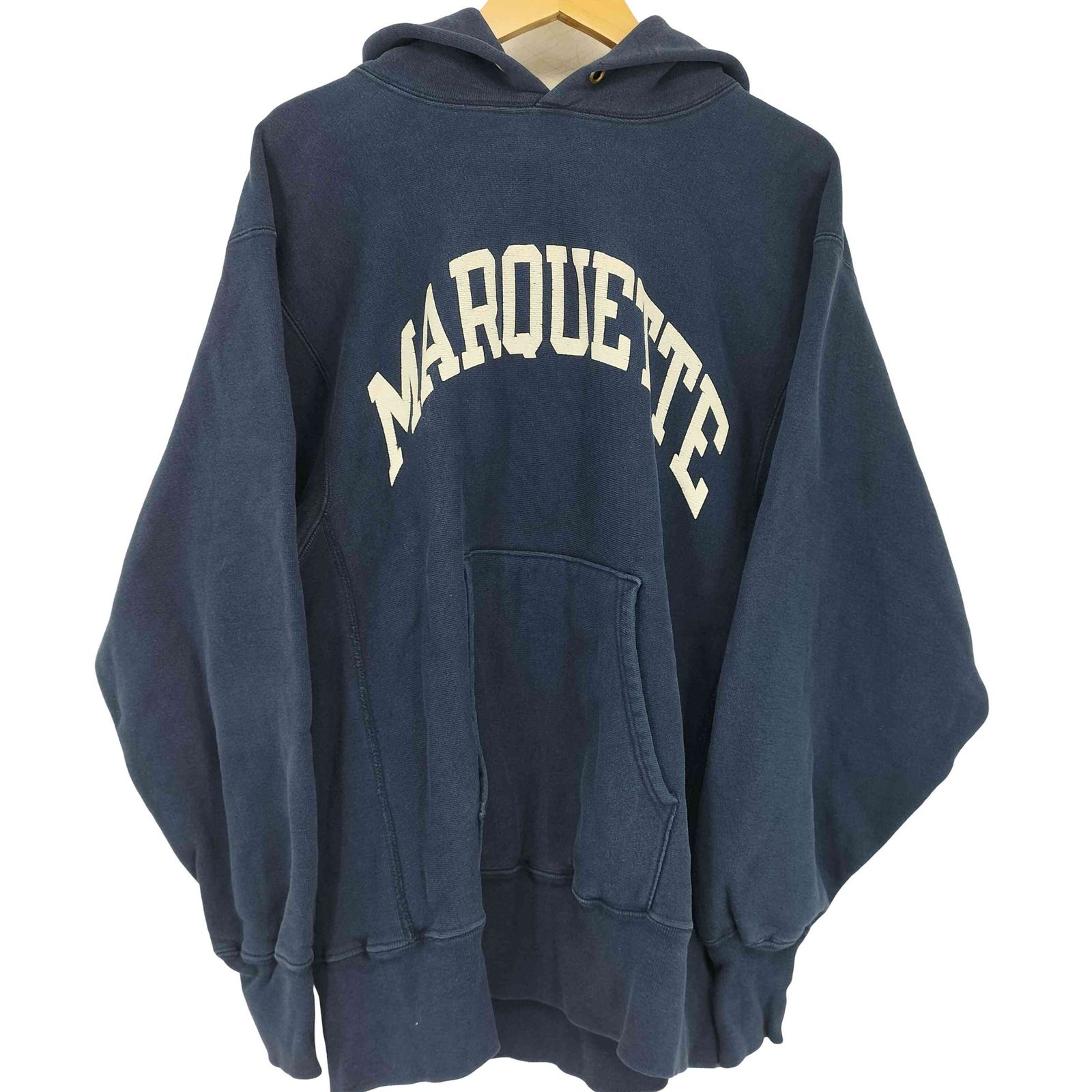 1000円スタート ◆ 希少 90s USA製 Champion Reverse Weave sweat Green Champlain Marquette College チャンピオン リバースウィーブ ◆ USA製 Champion 90s 目あり 1000円スタート◇ レア