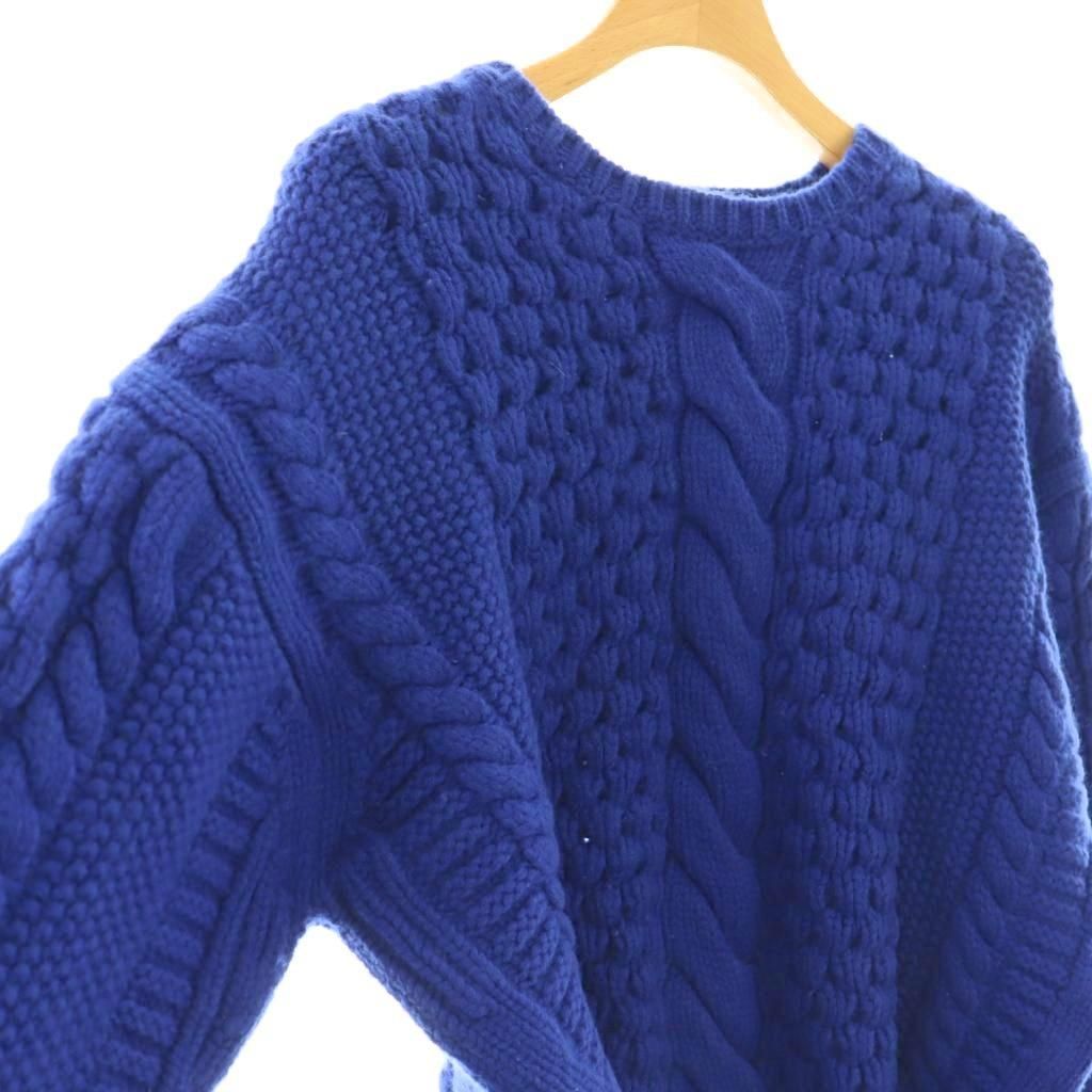 エブール ebure ソフトアランパターンニット カシミヤ混 ニット