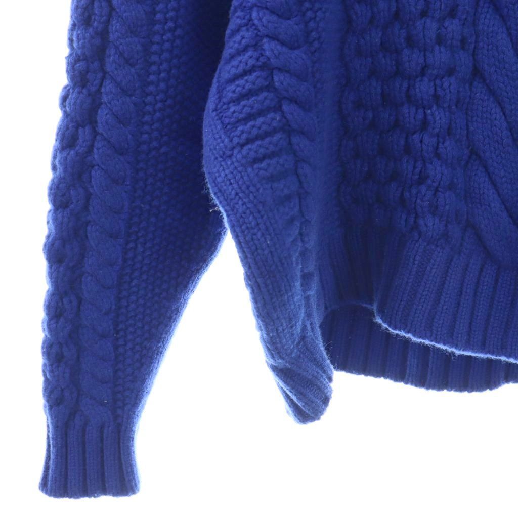 エブール ebure ソフトアランパターンニット カシミヤ混 ニット