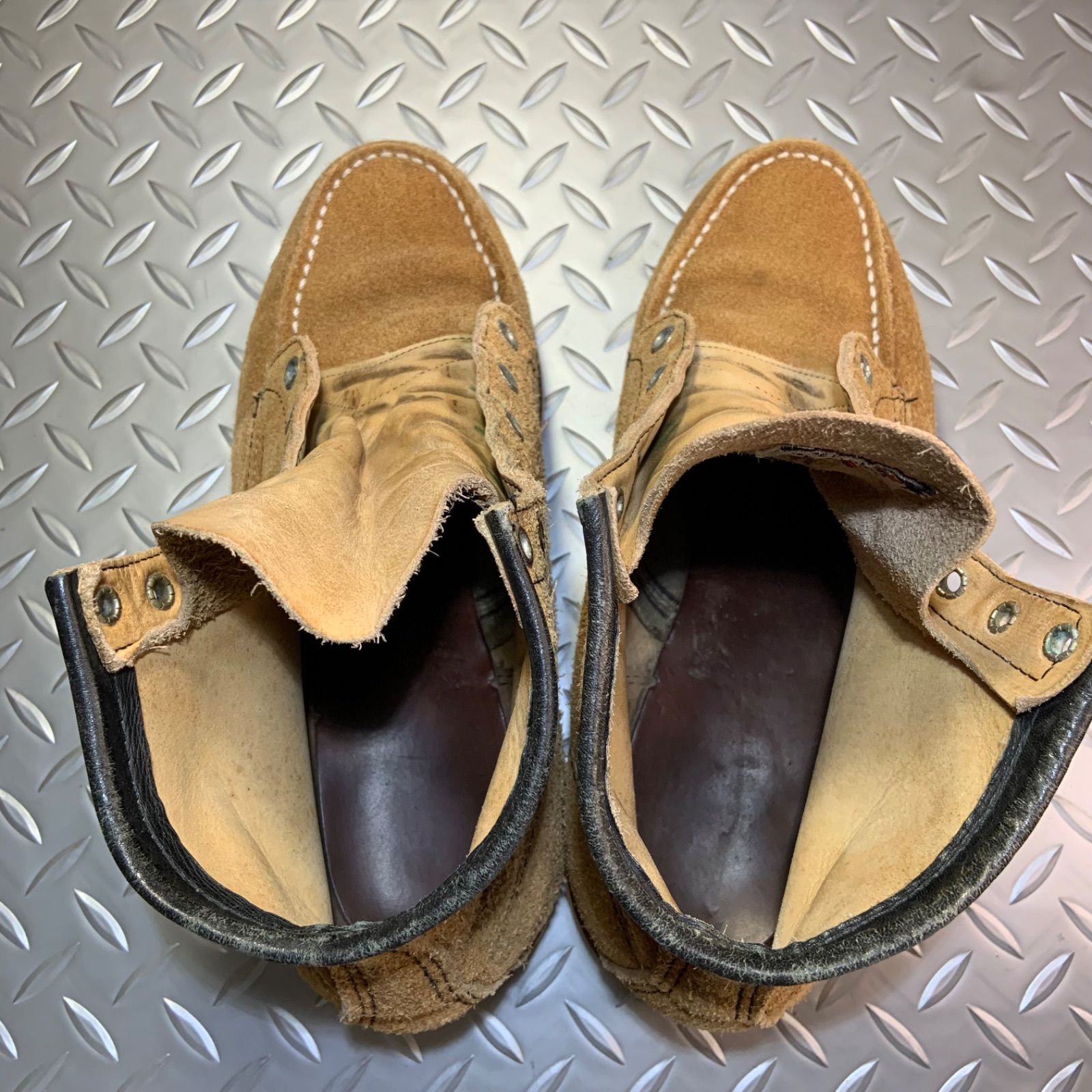☆REDWING 8173 モックトゥワークブーツ VINTAGE 90'S 前期刺繍羽タグ