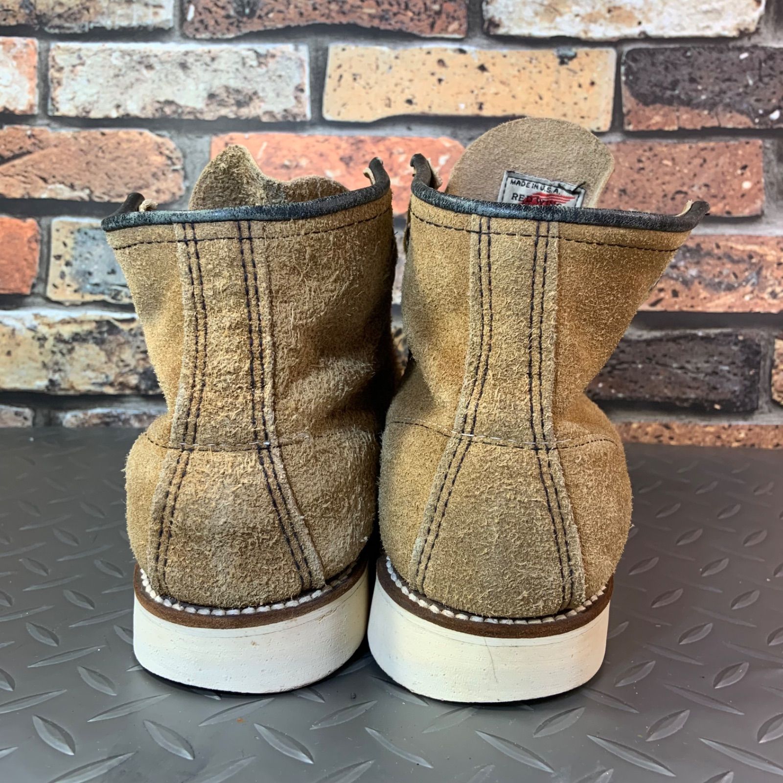 ☆REDWING 8173 モックトゥワークブーツ VINTAGE 90'S 前期刺繍羽タグ