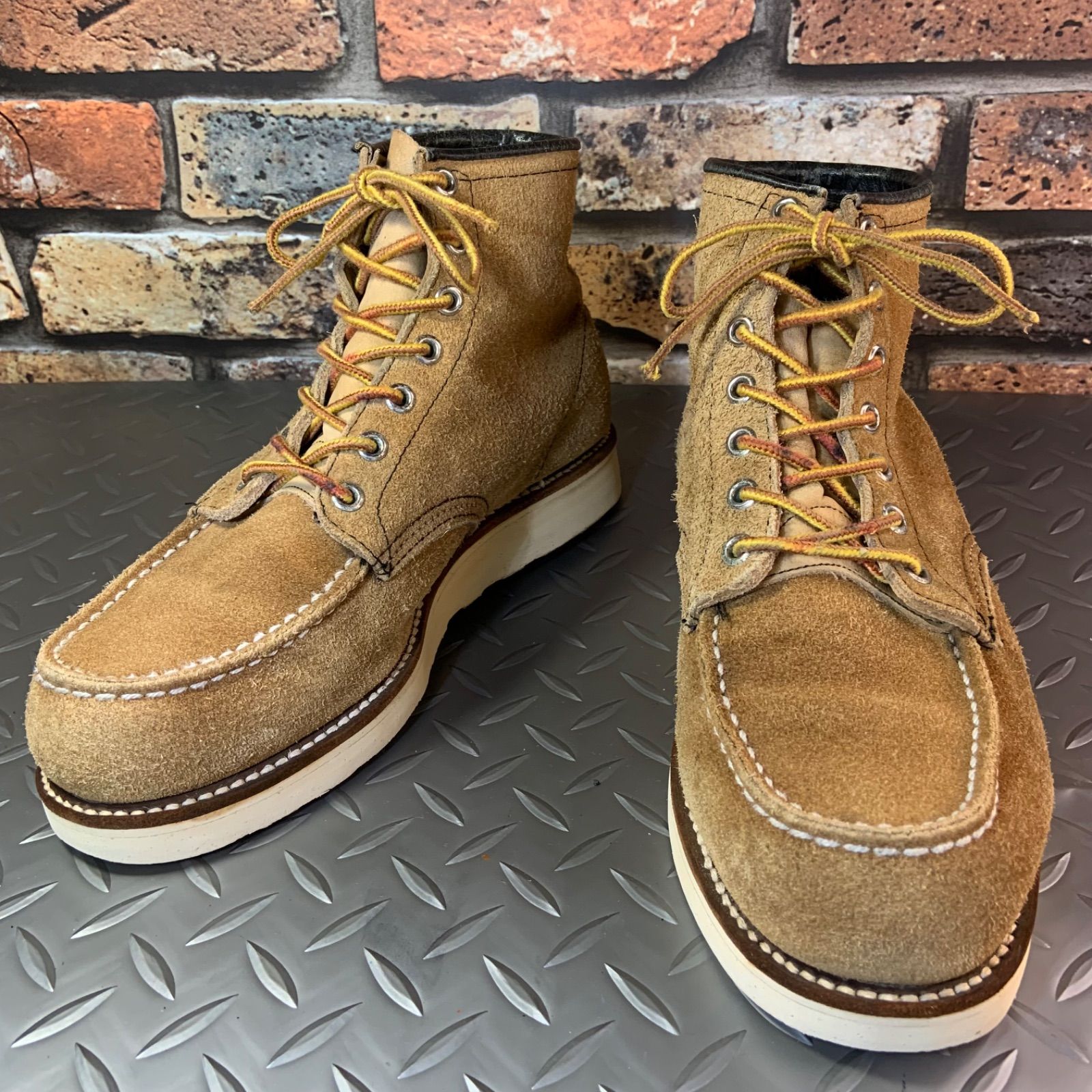 ☆REDWING 8173 モックトゥワークブーツ VINTAGE 90'S 前期刺繍羽タグ