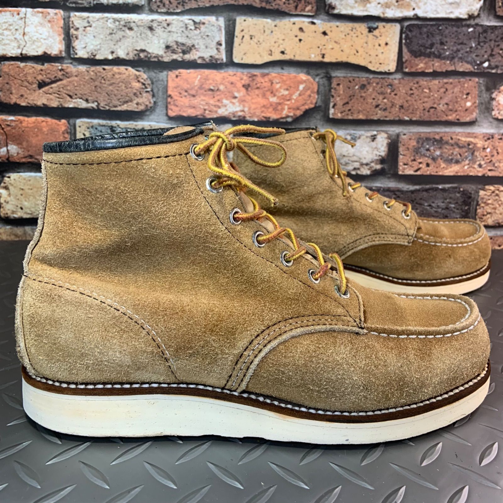 ☆REDWING 8173 モックトゥワークブーツ VINTAGE 90'S 前期刺繍羽タグ