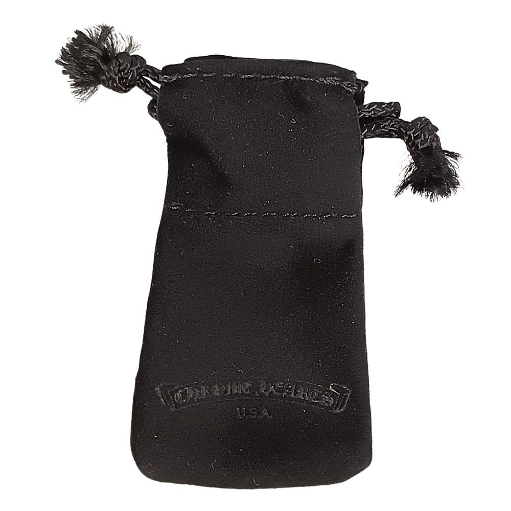 CHROME HEARTS クロムハーツ スウェード 巾着 革袋 2点 シルバー