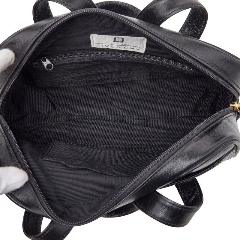 ジバンシー 4Gロゴ ミニボストン バンドバッグ ブラック レザー
