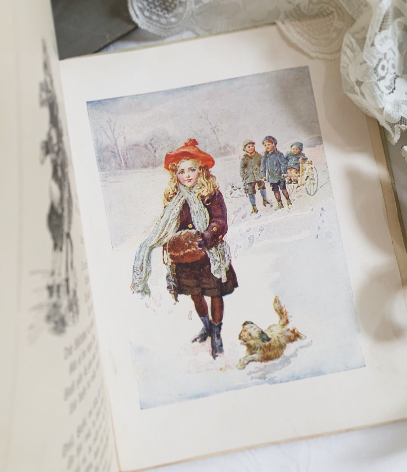 19世紀末〜20世紀初頭頃出版-年代物の素敵な印刷による挿画- ドイツ