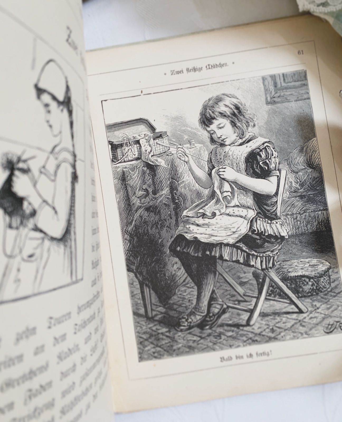 19世紀末〜20世紀初頭頃出版-年代物の素敵な印刷による挿画- ドイツ