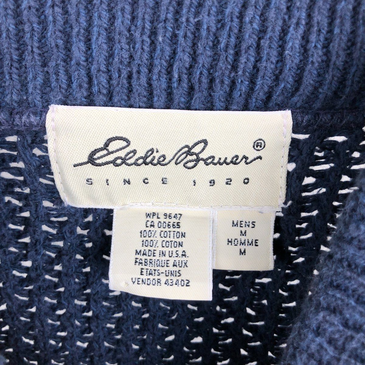 古着 ~00年代 エディーバウアー Eddie Bauer ヘンリーネック リブ編み 
