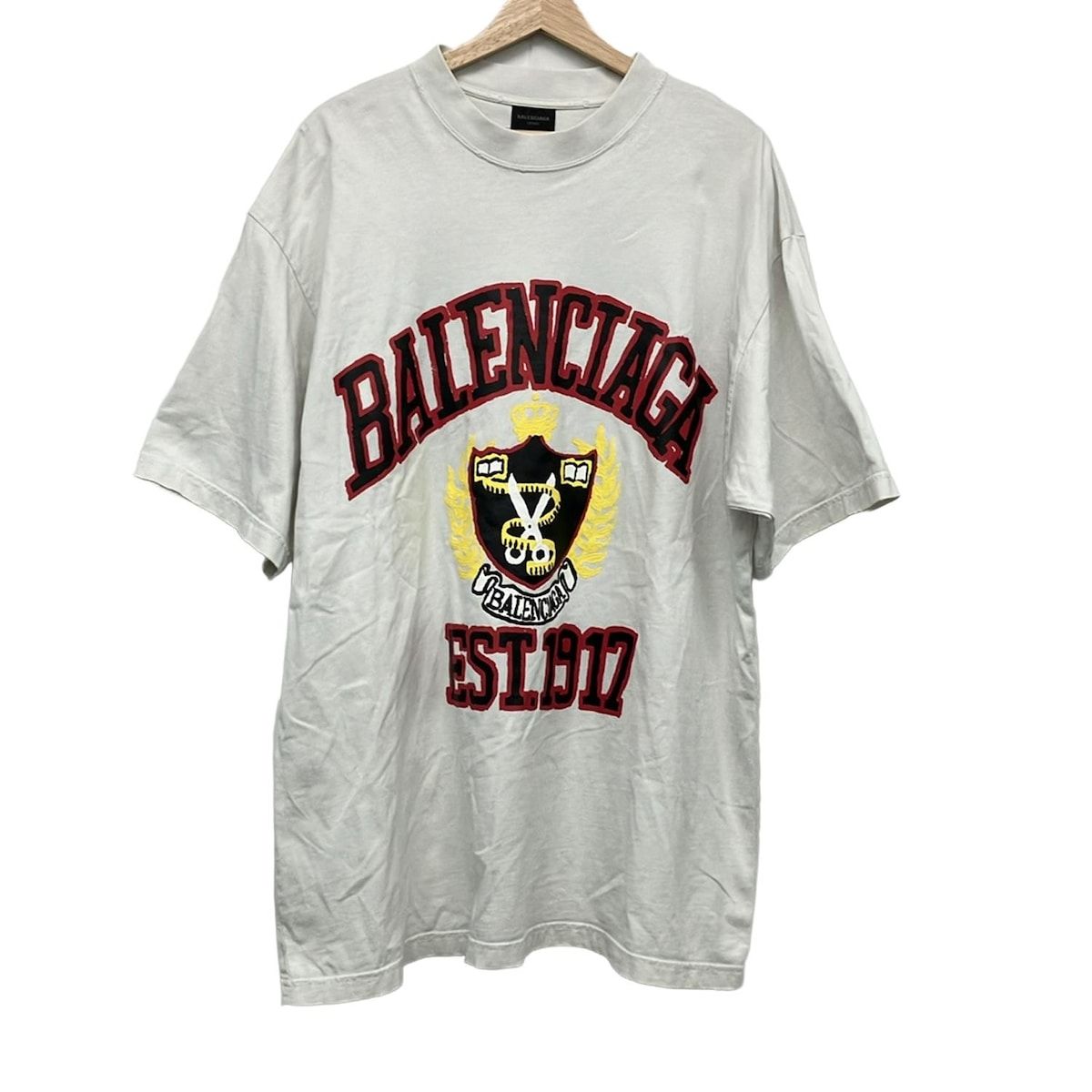 美品バレンシアガ Tシャツ BB MODE Tee プリント Lサイズ 半袖