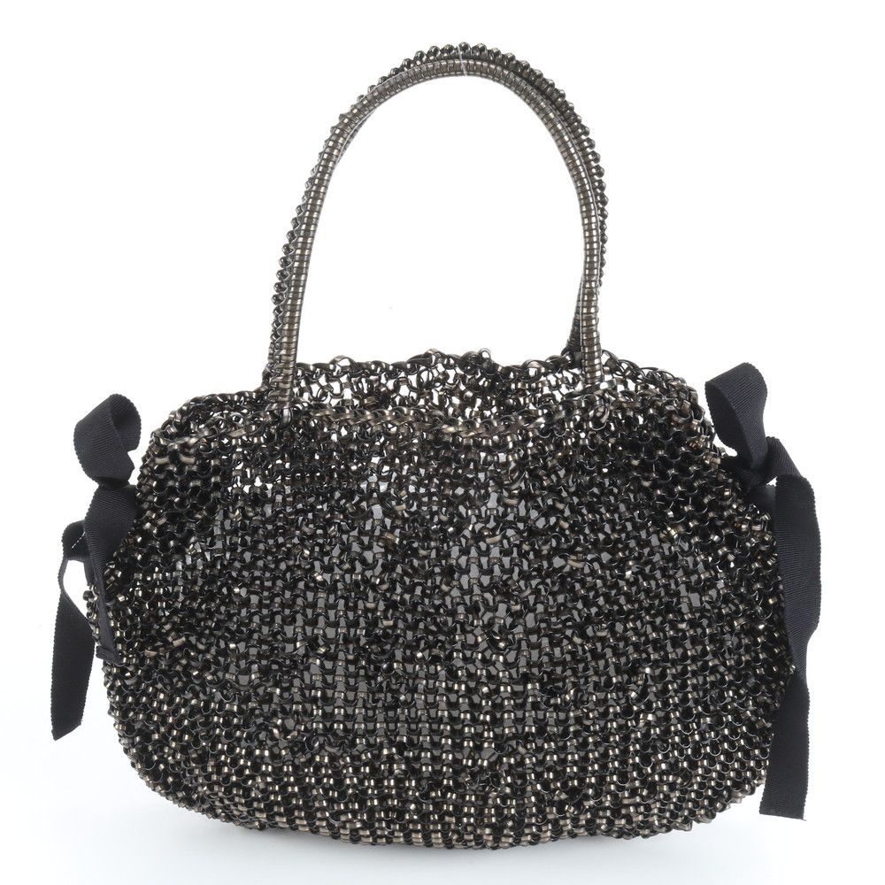 極美品 アンテプリマ リボン モチーフ ワイヤー 編み込み トート