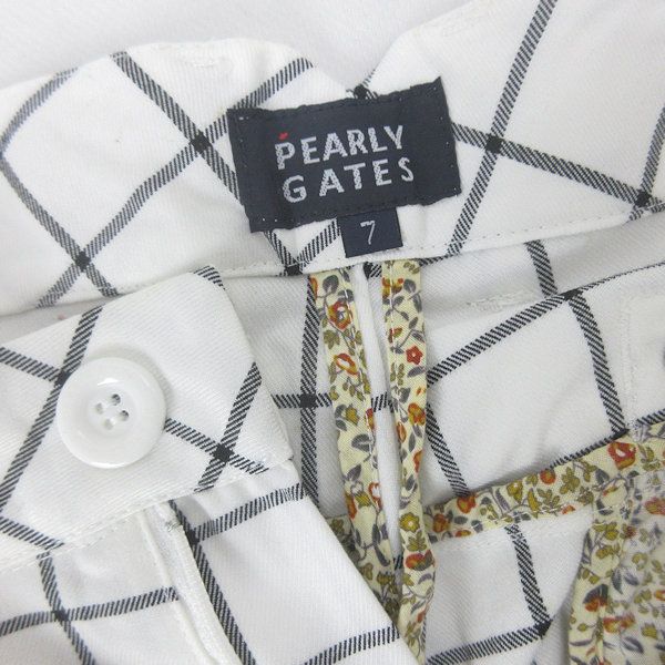 ゴルフ 秋冬 PEARLY GATES チェック柄パンツ サイズ7(2XL)