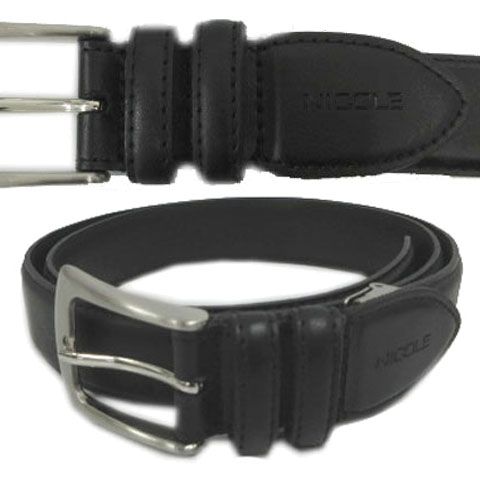 ニコル NICOLE ベルト ロゴ型押し レザー ブラック 黒 ニコル NICOLE ベルト ロゴ型押し レザー ブラック 黒 - メルカリ