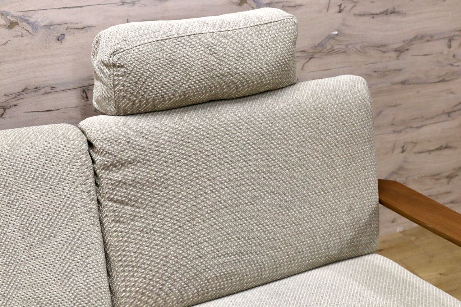  GMIH486○karimoku | カリモク WU6162 2人掛けソファ ラブソファ ウォールナット材 布張り 定価約36.8万 ダブルソファ 2人掛け 3人掛けソファ ソファ ソファベッド