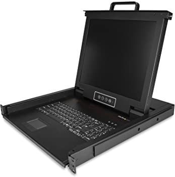 StarTech.com ラックマウント対応KVMコンソールドロワー VGA対応17インチLCD 1U シングルKVMスイッチ 1280x1024 RKCONS1701
