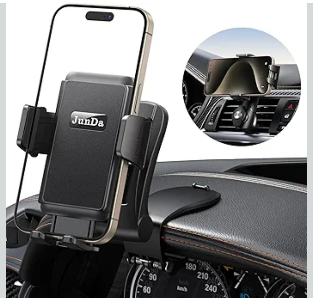 JunDa 車載スマホホルダー エアコン吹き出し口360度回転 自由調節