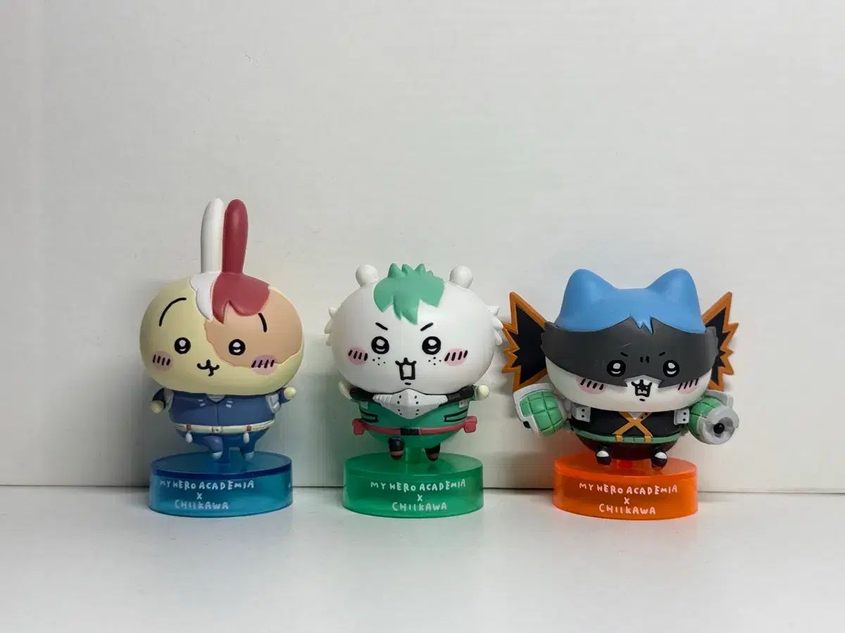 僕のヒーローアカデミア ヒロアカ ちいかわ コラボ ガチャ 3種セット (爆豪 勝己 緑 谷出久 轟 焦凍)