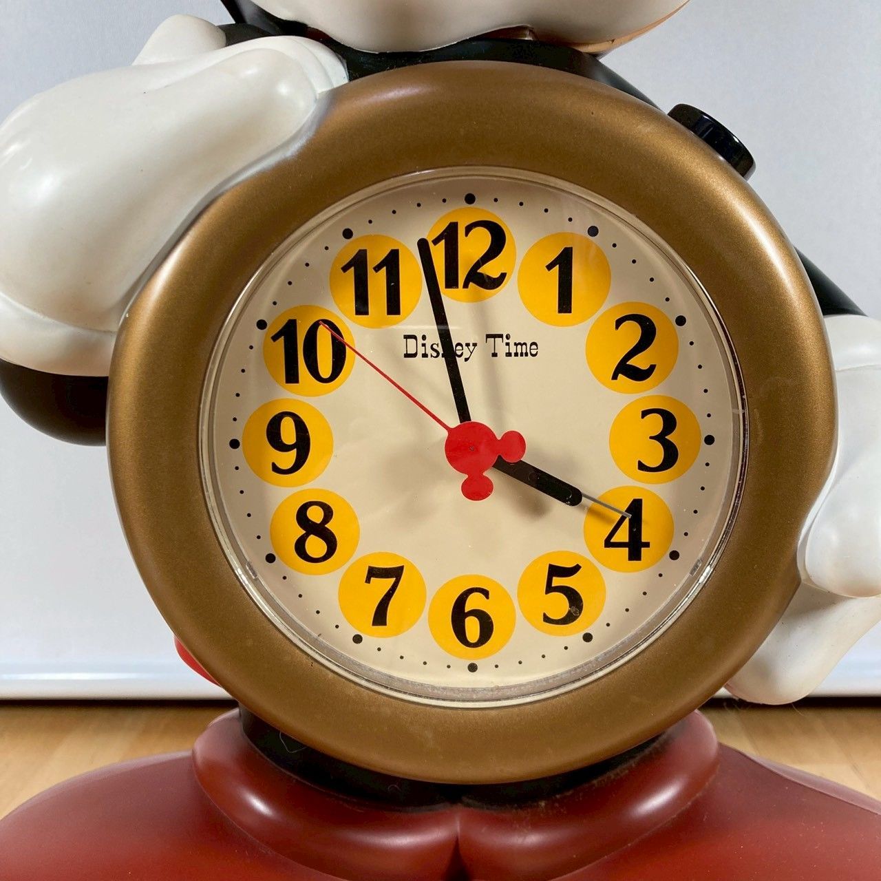 ☆極美品☆ヴィンテージ レトロ ミッキーマウス　Disney Timeウェイクアップ　置時計 ミッキーマウス　Disney Timeウェイクアップ　置時計