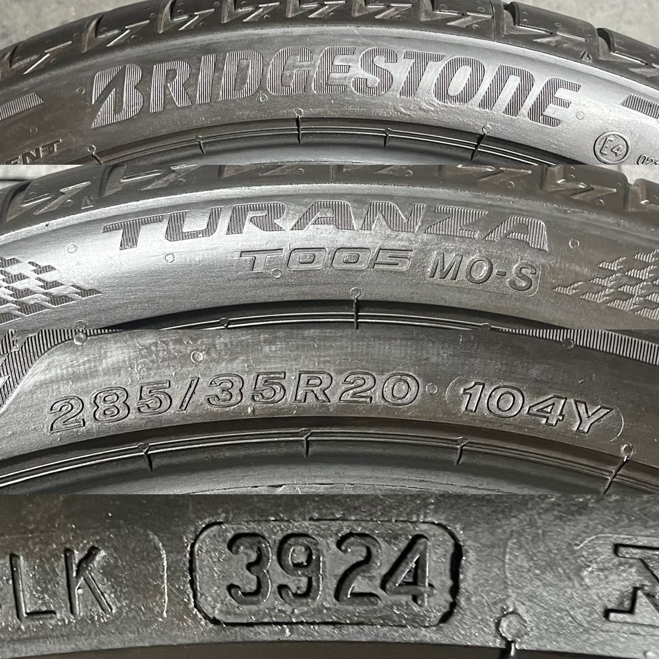2024年製 約8分山 ブリヂストン BRIDGESTONE トランザ TURANZA T005 MO
