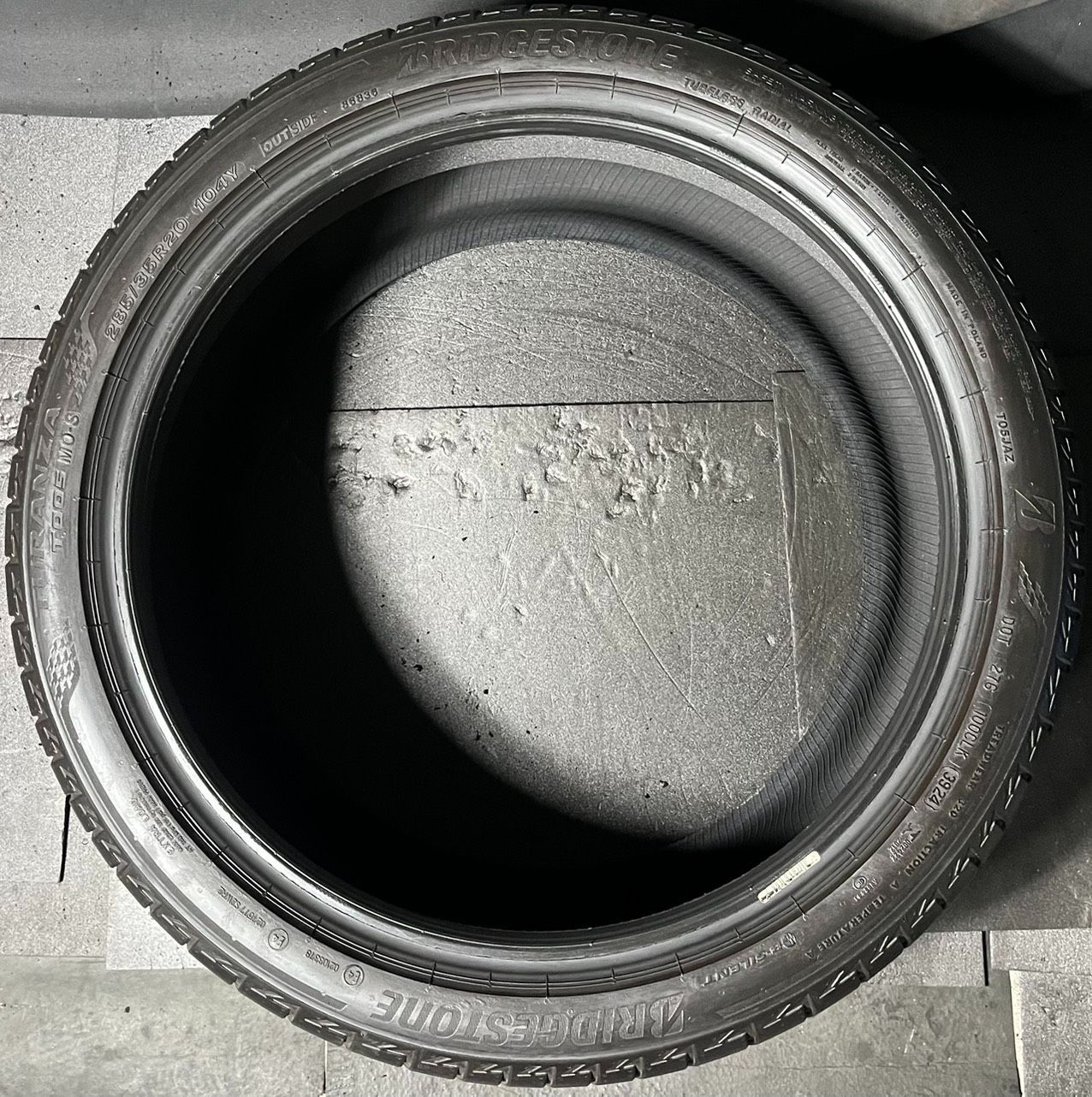 2024年製 約8分山 ブリヂストン BRIDGESTONE トランザ TURANZA T005 MO