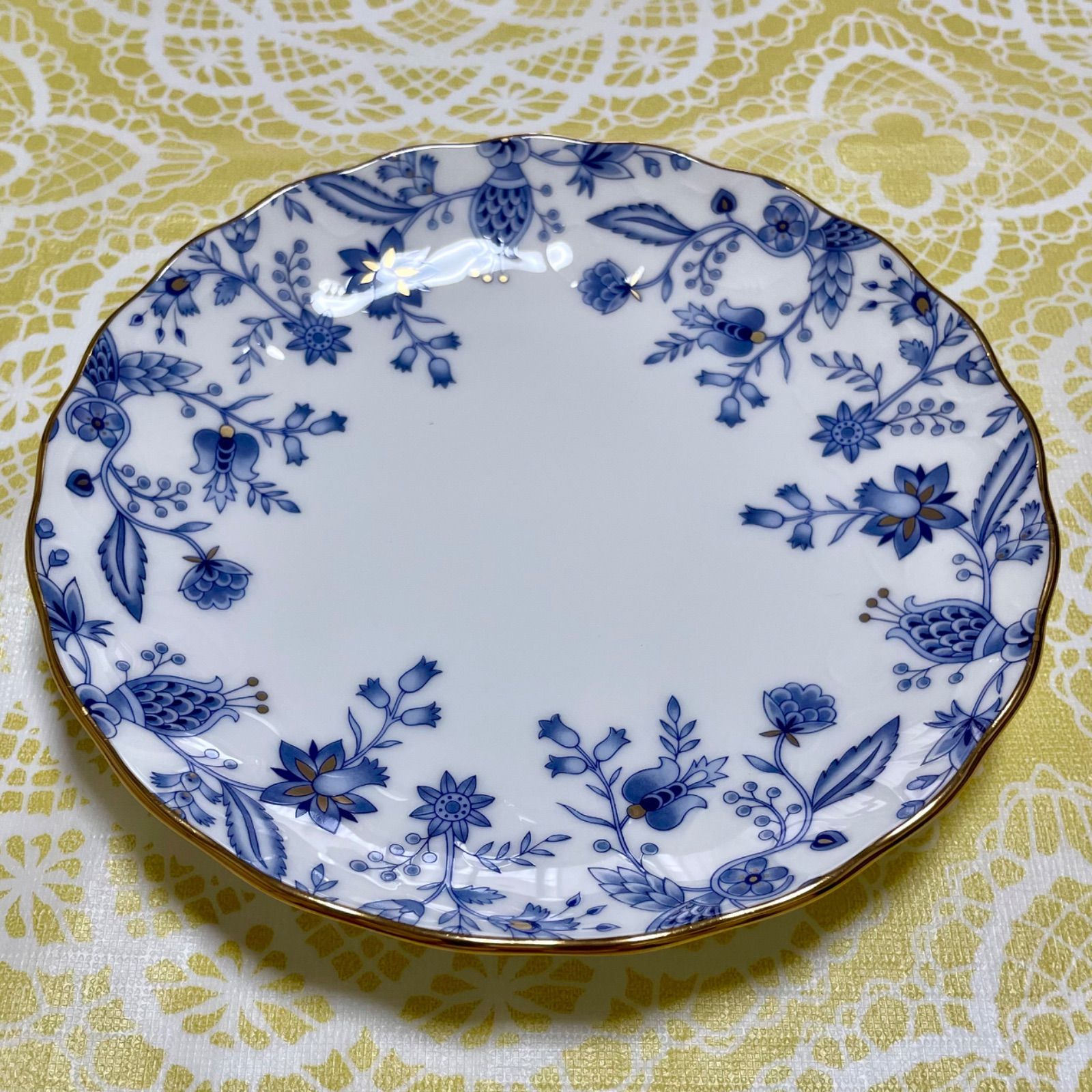 ノリタケ パーティセット タルトプレート＆取り皿5枚 ブルーソレン