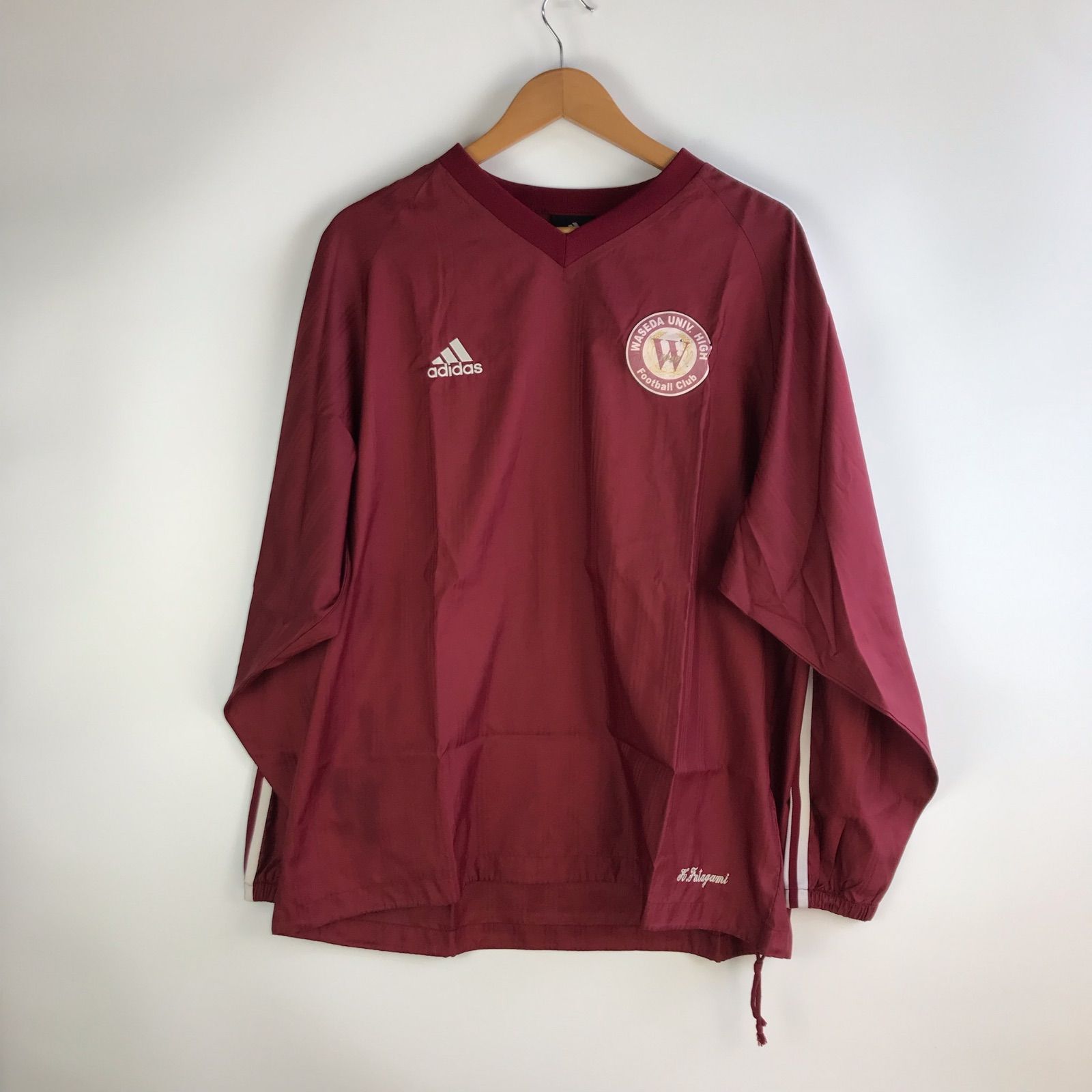 adidas 早稲田大学高等学院サッカー部 チームウェア メンズ O ワイン