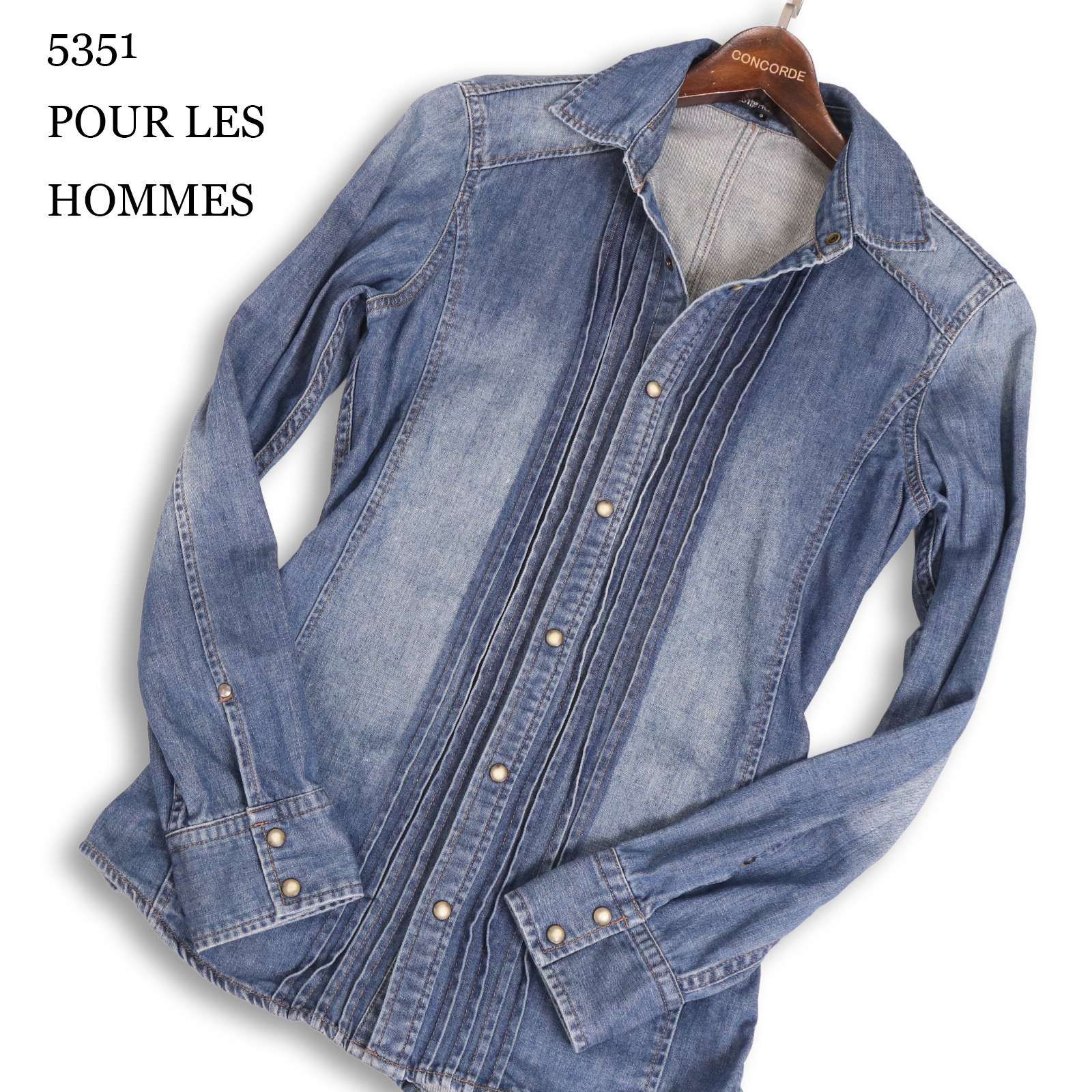 5351 POUR LES HOMMES 5351プールオム 通年 USED加工☆ ピンタック