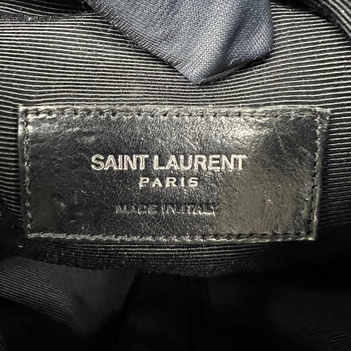 SAINT LAURENT 希少 サンローラン エディ期 ライダース バケット