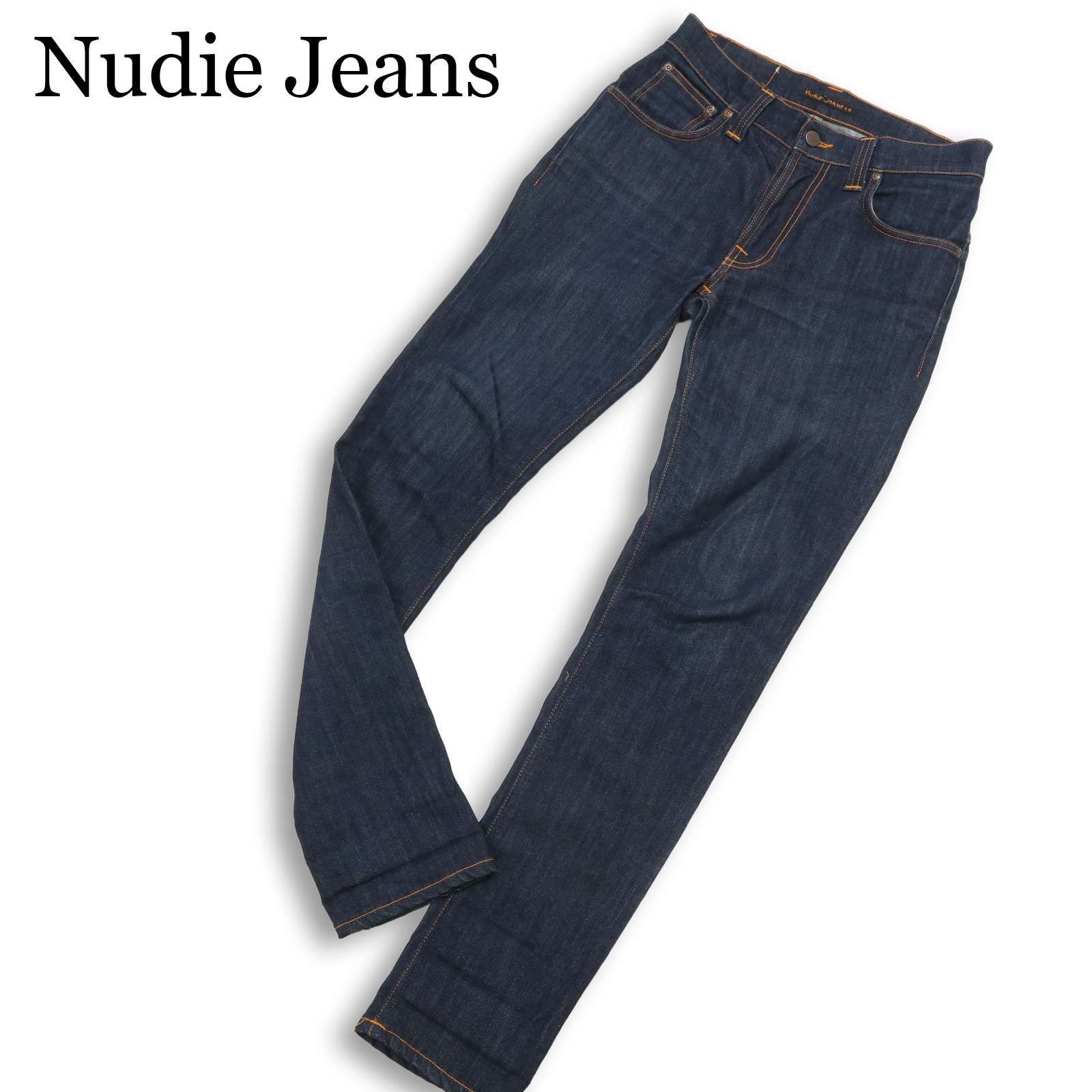 イタリア製 Nudie Jeans ヌーディージーンズ 【THIN FINN】 スキニー ストレッチ デニム パンツ Sz.30 メンズ
