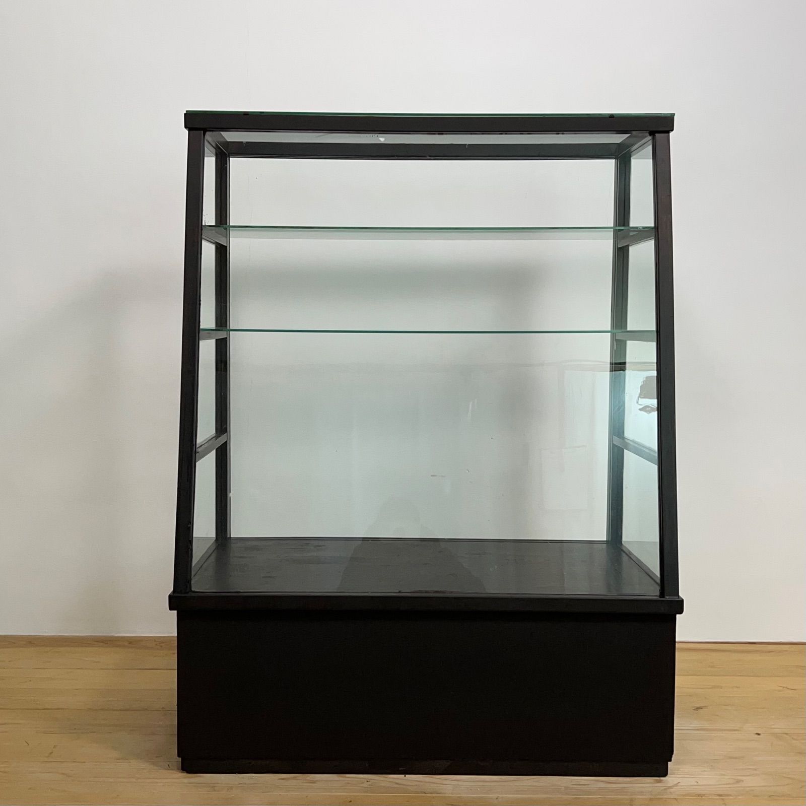 ショーケース ガラスケース ガラス棚 高さ約122㎝ M090 古道具