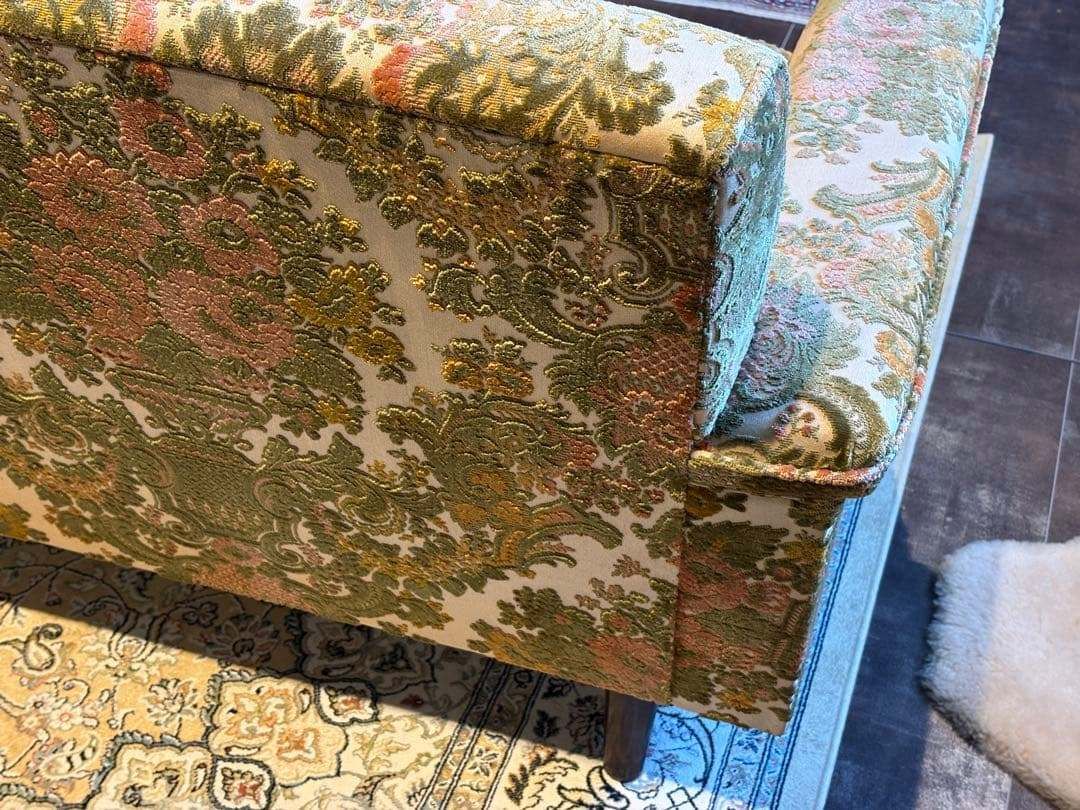 金華山織 3Pソファ ヴィンテージ レトロ ヨーロピアン クラシック In