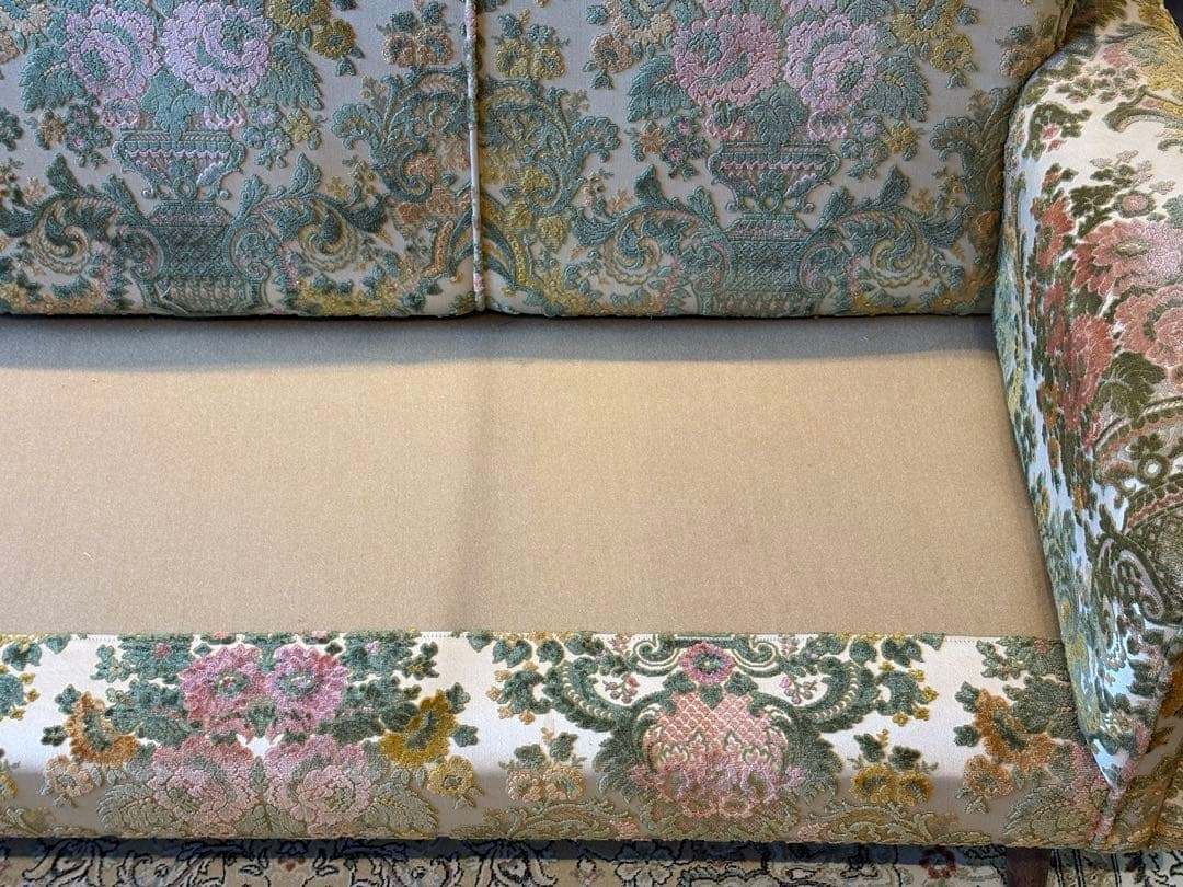 金華山織 3Pソファ ヴィンテージ レトロ ヨーロピアン クラシック In