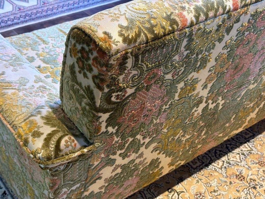 金華山織 3Pソファ ヴィンテージ レトロ ヨーロピアン クラシック In