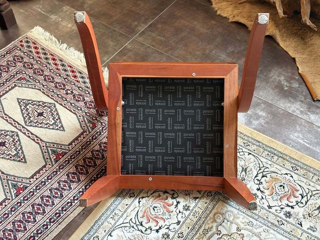 尾州生地 Porada ACTUS 木製チェア 椅子 イタリア家具 レトロ nZ