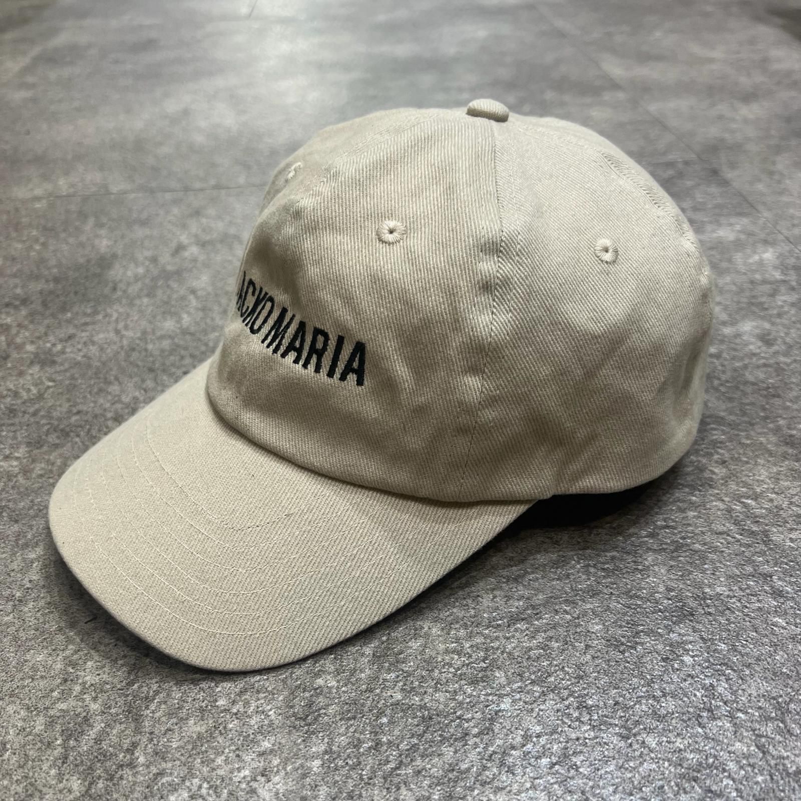 WACKO MARIA ベージュ キャップ　最終値下げ WACKO MARIA 6PANEL CAP 刺繍キャップ キャップ ワコマリア 25SSE-WMA