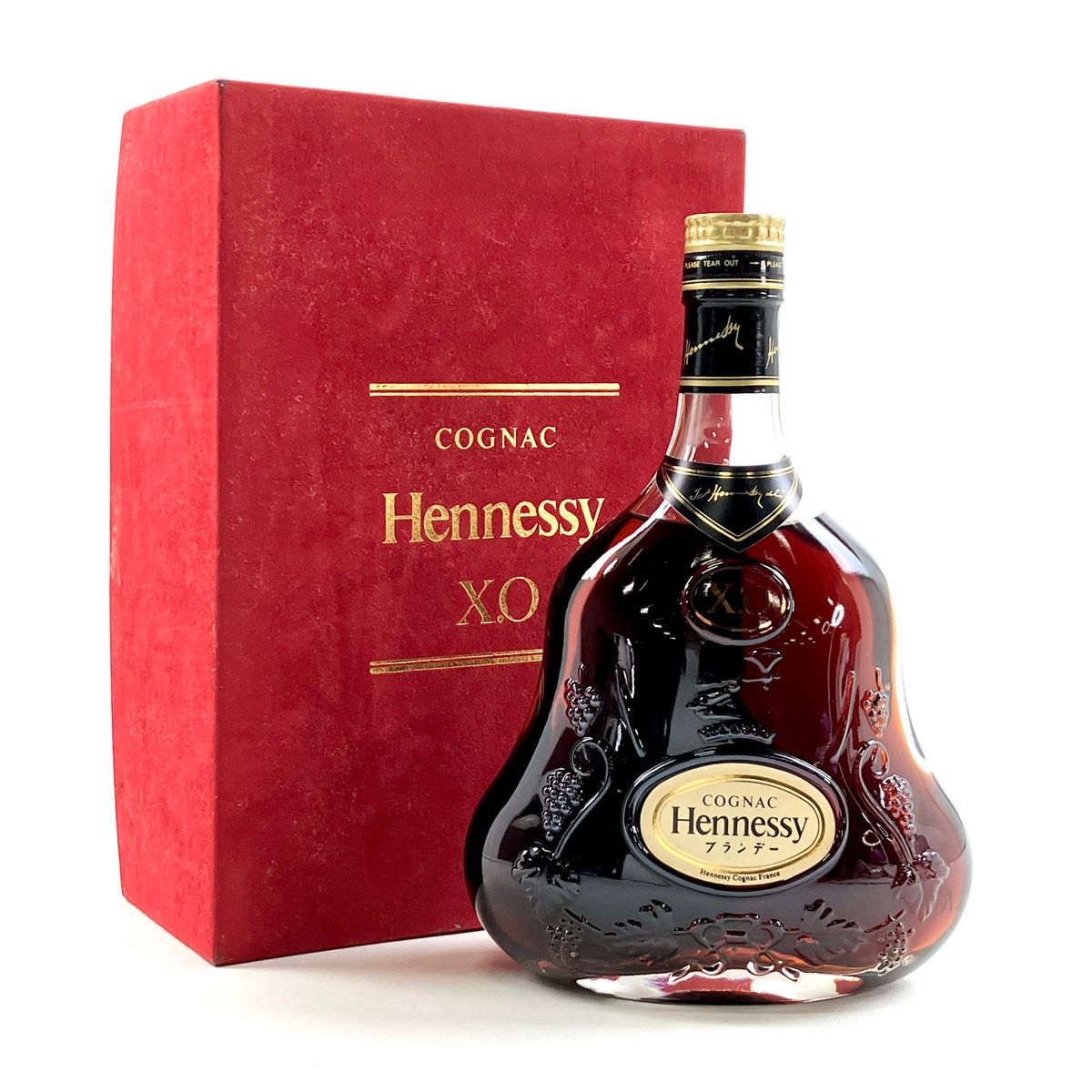 ヘネシー XO 金キャップ クリアボトル 700ml 古酒 - バイセル